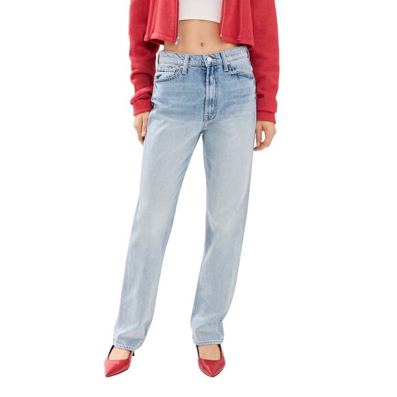 Mother High Waisted 'Study' Blue Cotton Skimp Denim Jean Size 28 - Picture 1 of 6